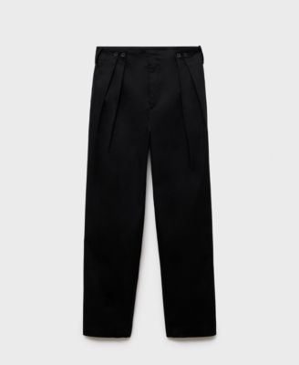 Women's Buttons Cotton Pants