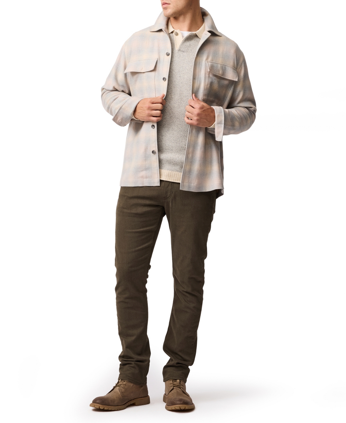 Rodd & Gunn Grey Town Button Front Overshirt In Gray