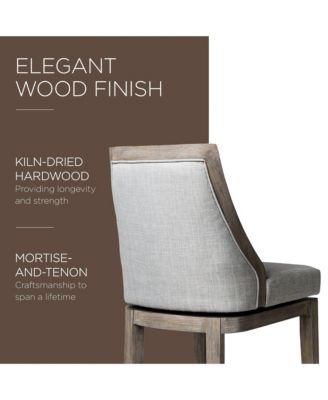 Vienna Counter Stool in Reclaimed Oak Finish, Ash Grey, Set of 2