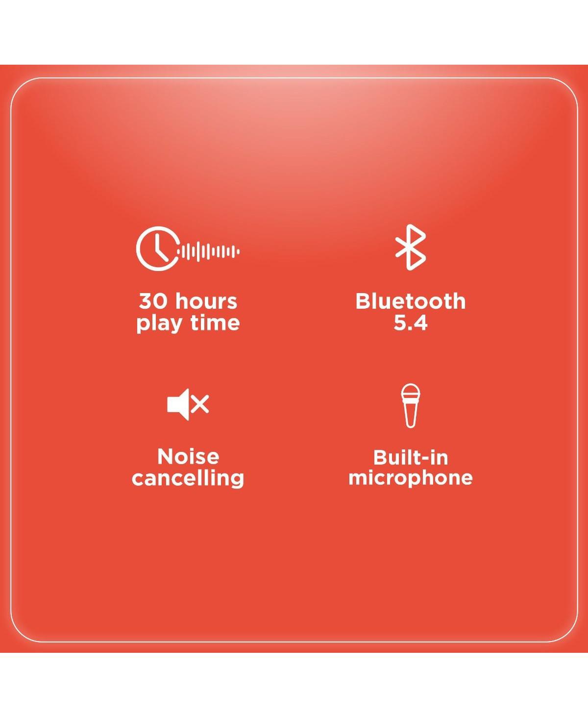 RadioShack Bluetooth 5.4 Active Noise Cancelling Foldable Wireless Headphones With Extended Playtime