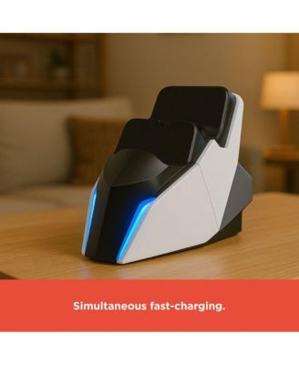 Dual Charging Dock, Type-C Port, Smart LED Indicators, Supports 2 PS5 Controllers Charging Station