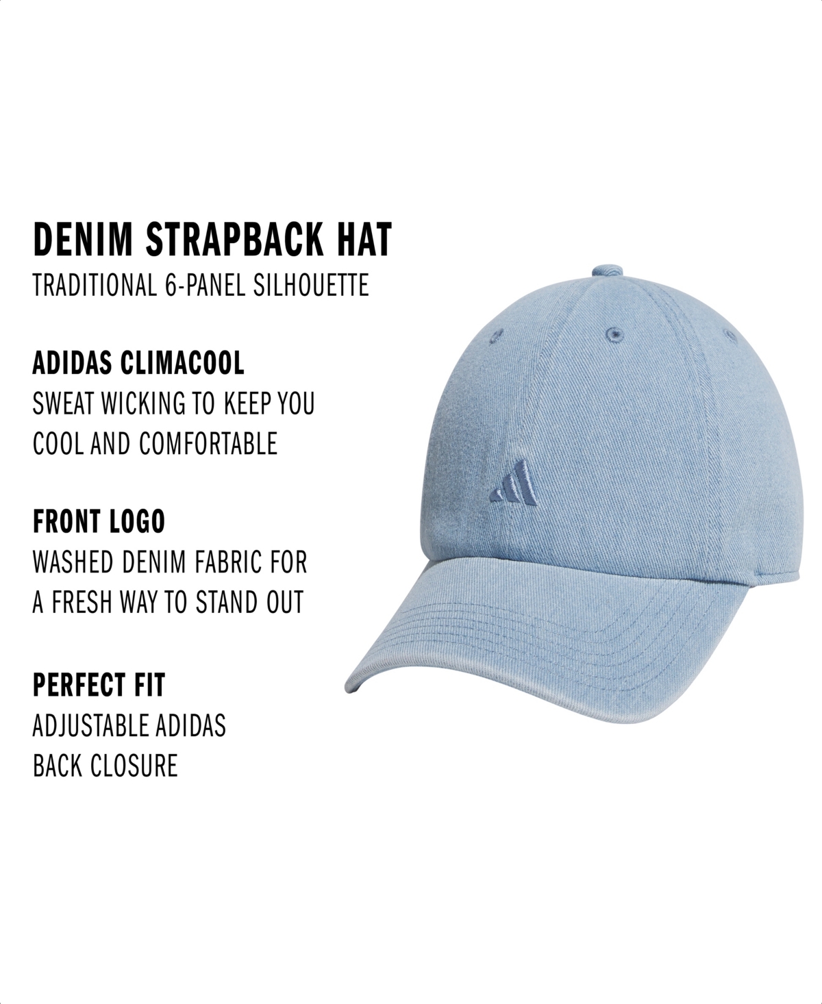 Adidas Originals Adidas Denim Baseball Cap In Blue