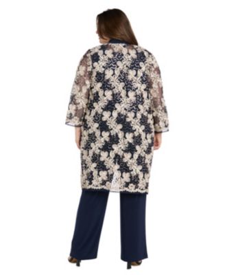 Plus Size 3-Pc. Top, Jacket, and Pant Set