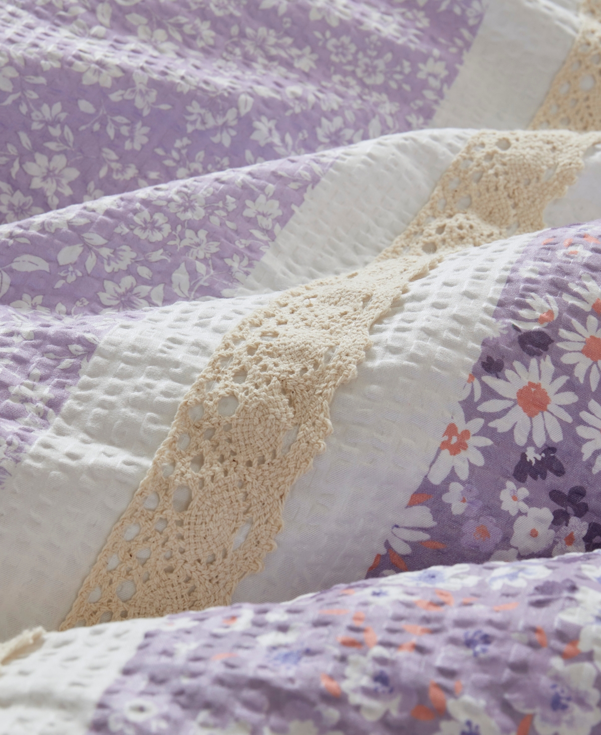 Madison Park Caralie Seersucker 5-pc. Comforter Set, Full/queen In Purple