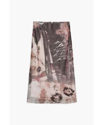 Women's Collage tulle skirt