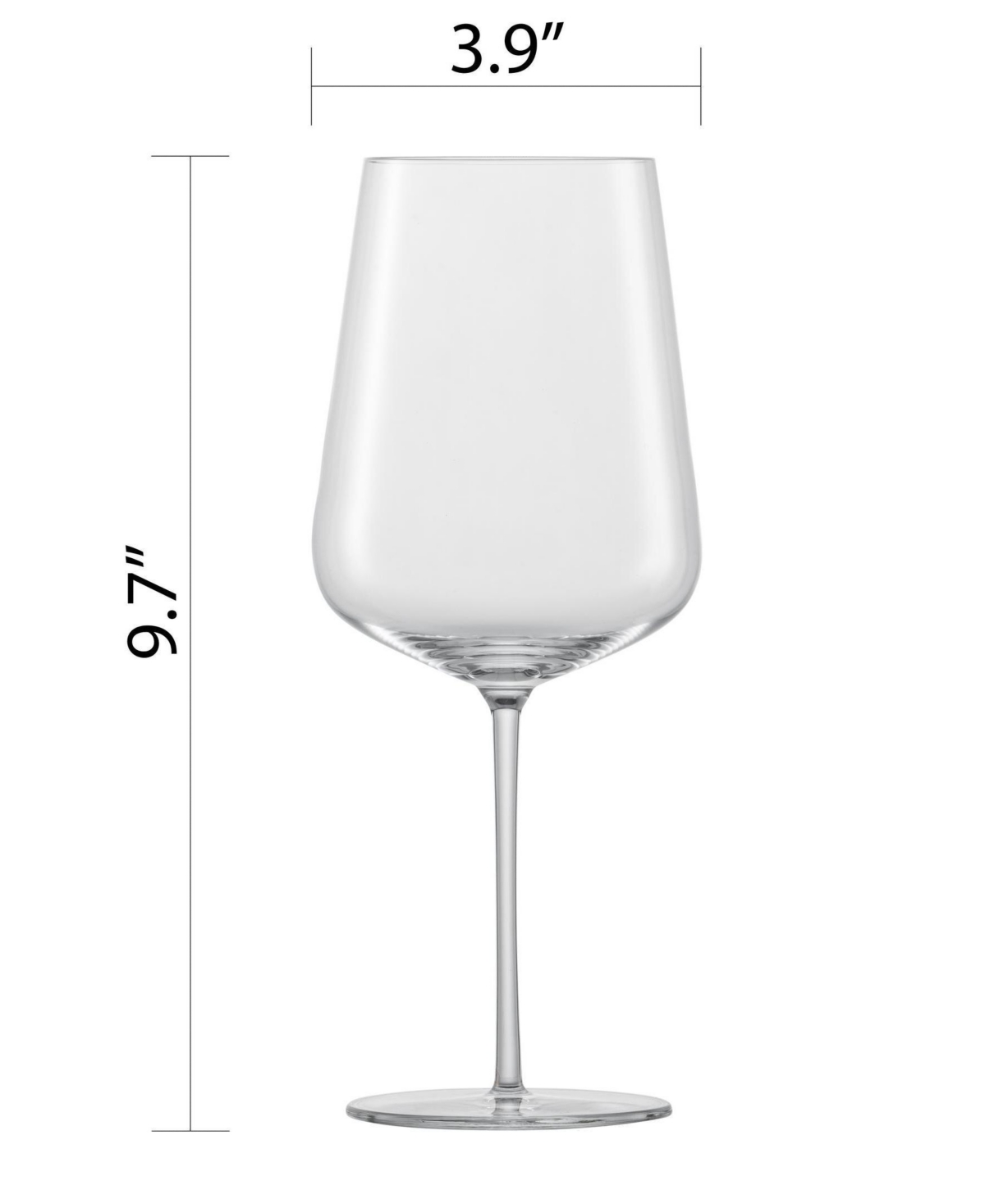 Zwiesel Glas Vervino Cabernet Or Bordeaux Glasses, Set Of 4 In Transparent