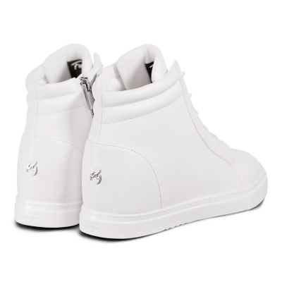 Women's White Wedge Sneaker