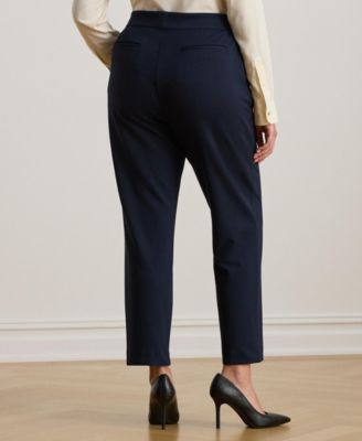 Plus Size Ponte Ankle Pants