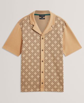 Men's Danlibe Short Sleeve Argyle Shirt