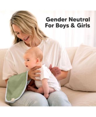 5pk Urban Baby Burp Cloths, Organic Burping Cloth for Babies, Burp Rags for Baby Girls, Boys