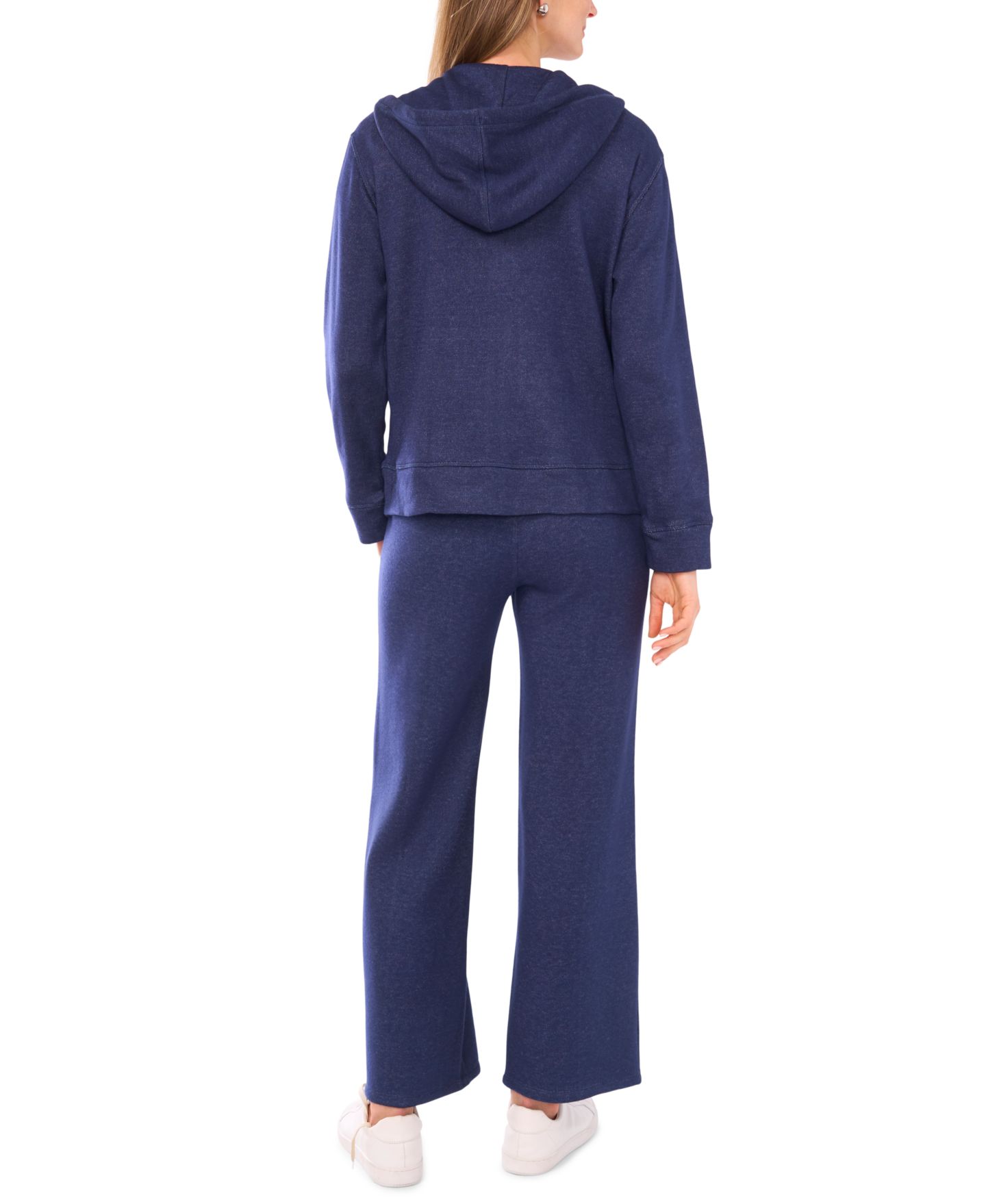 Женская куртка Vince Camuto Knit Zip-Front Hoodie Jacket, цвет: Сумеречный — фото 5