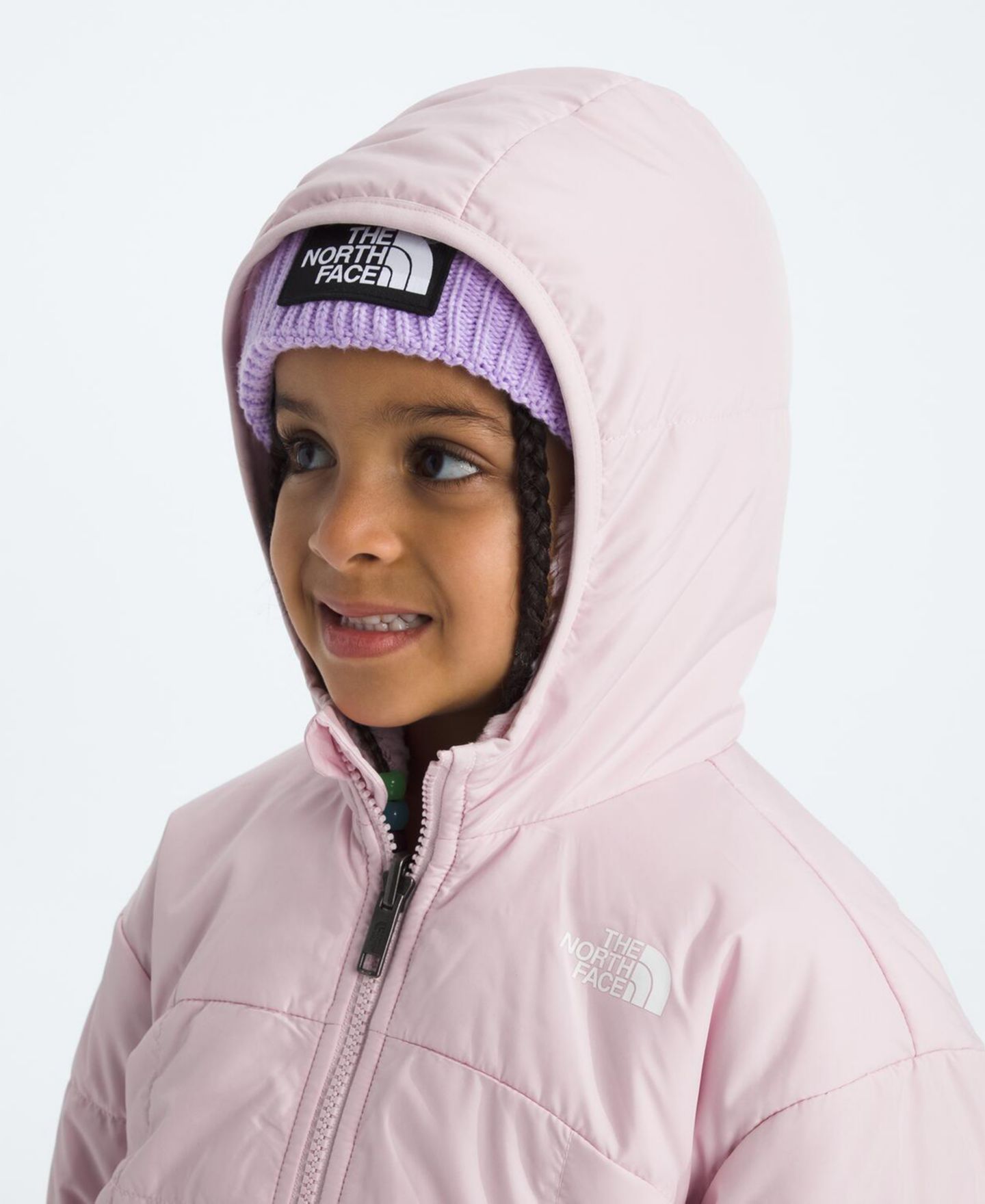 Куртка The North Face Shasta Full-Zip Hooded Jacket для девочек, цвет: Pale Blossom — фото 3