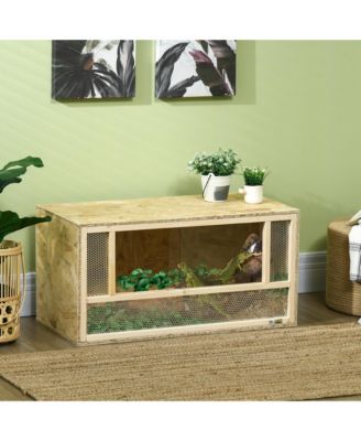 Wooden Reptile Terrarium for Chameleon, Lizard, Snake, Frog, Turtle