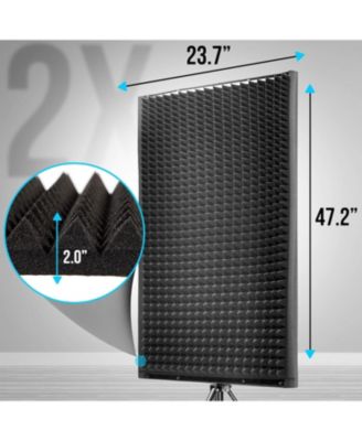 Sound Wall Panel Studio Foam-Acoustic Isolation Absorber Shield, 2 Pack