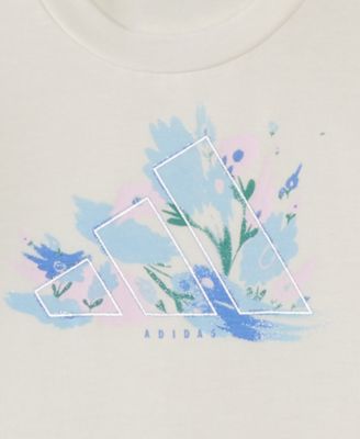 Baby Girls' Crew Neck Top and Elastic Waistband Pants, 2-Piece Set