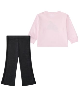 Baby Girls' Graphic T-shirt and Flared Pants, 2-Piece Set