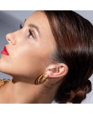 Medium Hula Hoop Earrings in Gold Vermeil