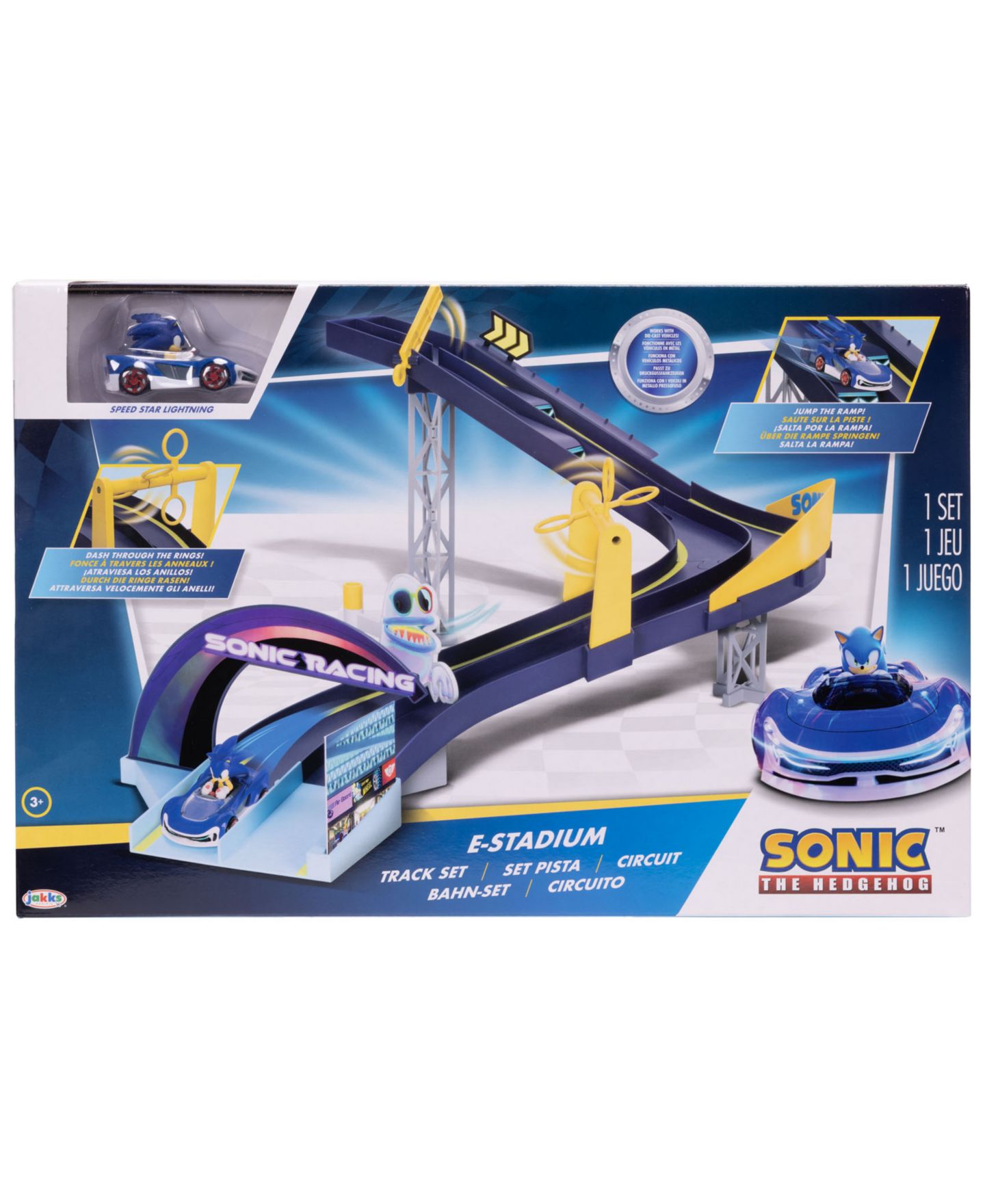 Детские игрушки Sonic 1:64 Scale E-Stadium Gravity-Fed Track Set — фото 2