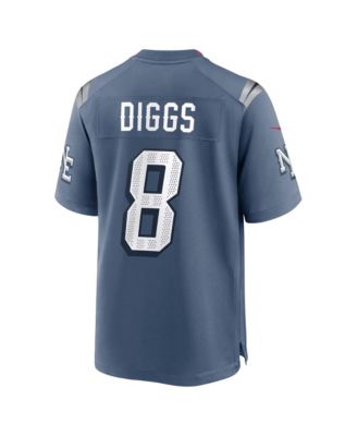 Men's Stefon Diggs Blue New England Patriots NFL Rivalry Game Jersey