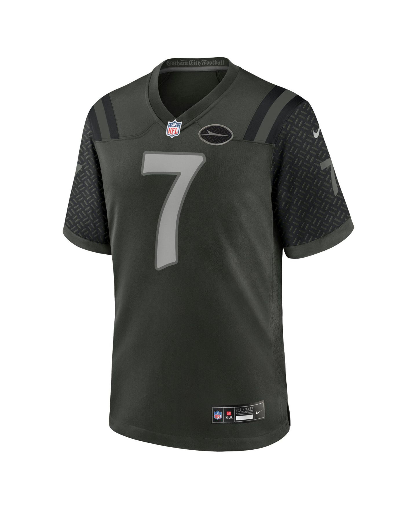 Мужской топ Nike Justin Fields Green New York Jets NFL Rivalry Game Jersey — фото 3