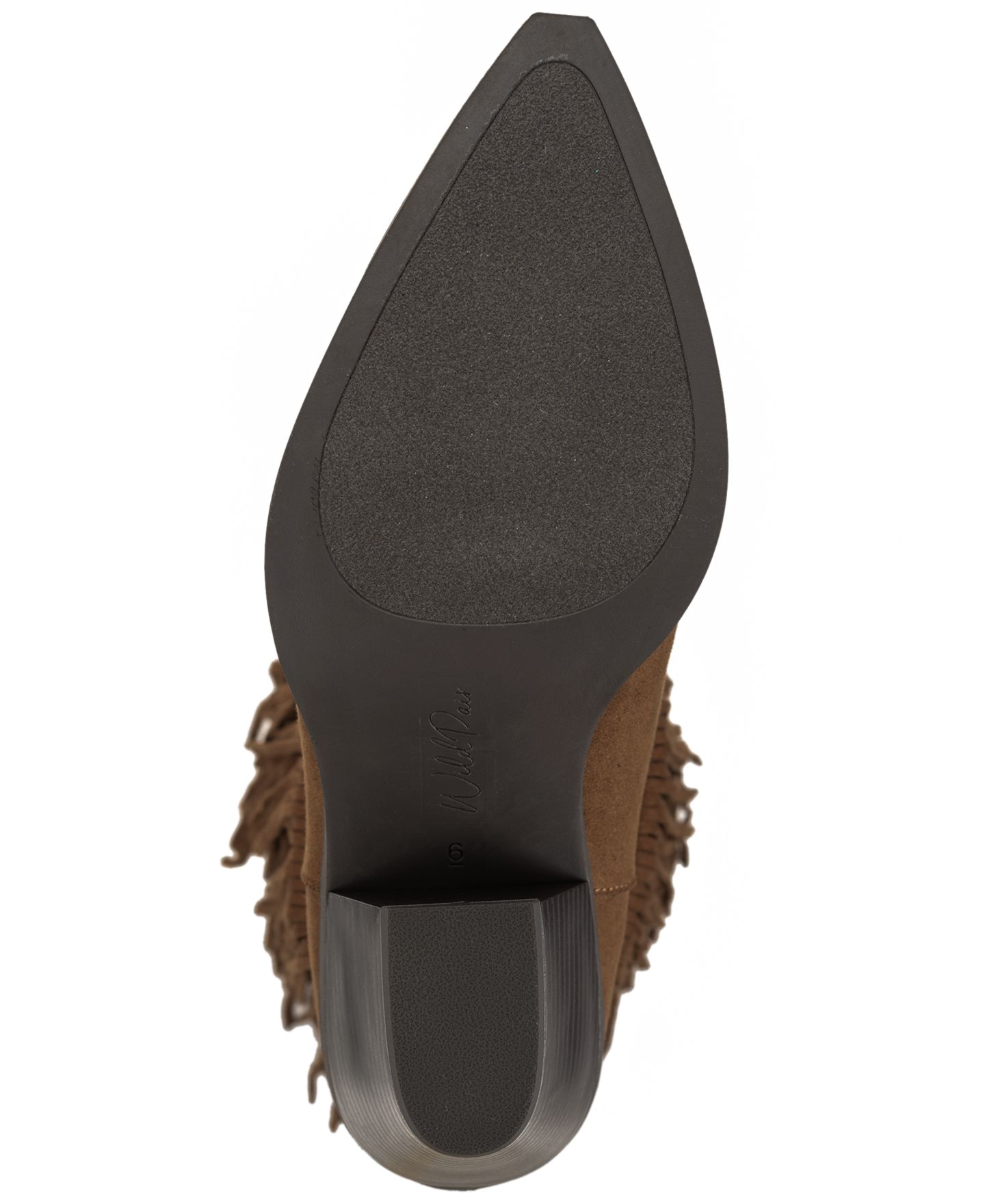 Женские ботинки Wild Pair Leoniee Fringe Booties, цвет: Коричневый — фото 5