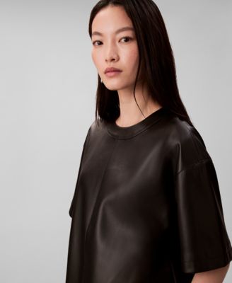 Women's Crinkled Relaxed Fit Top