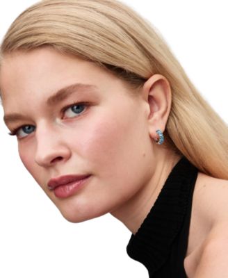 Light Blue Hoop Earrings