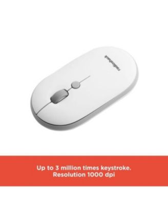 Wireless Keyboard And Mouse White Combo, 2.4G Wireless Keyboard And Mouse Set, Slim Design, Quiet Typing, Long Battery Life 2607124