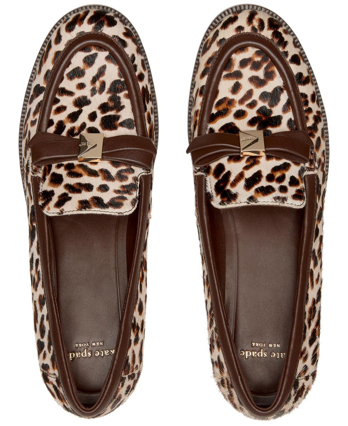 Kate Spade Deco Bow Loafer In Brown