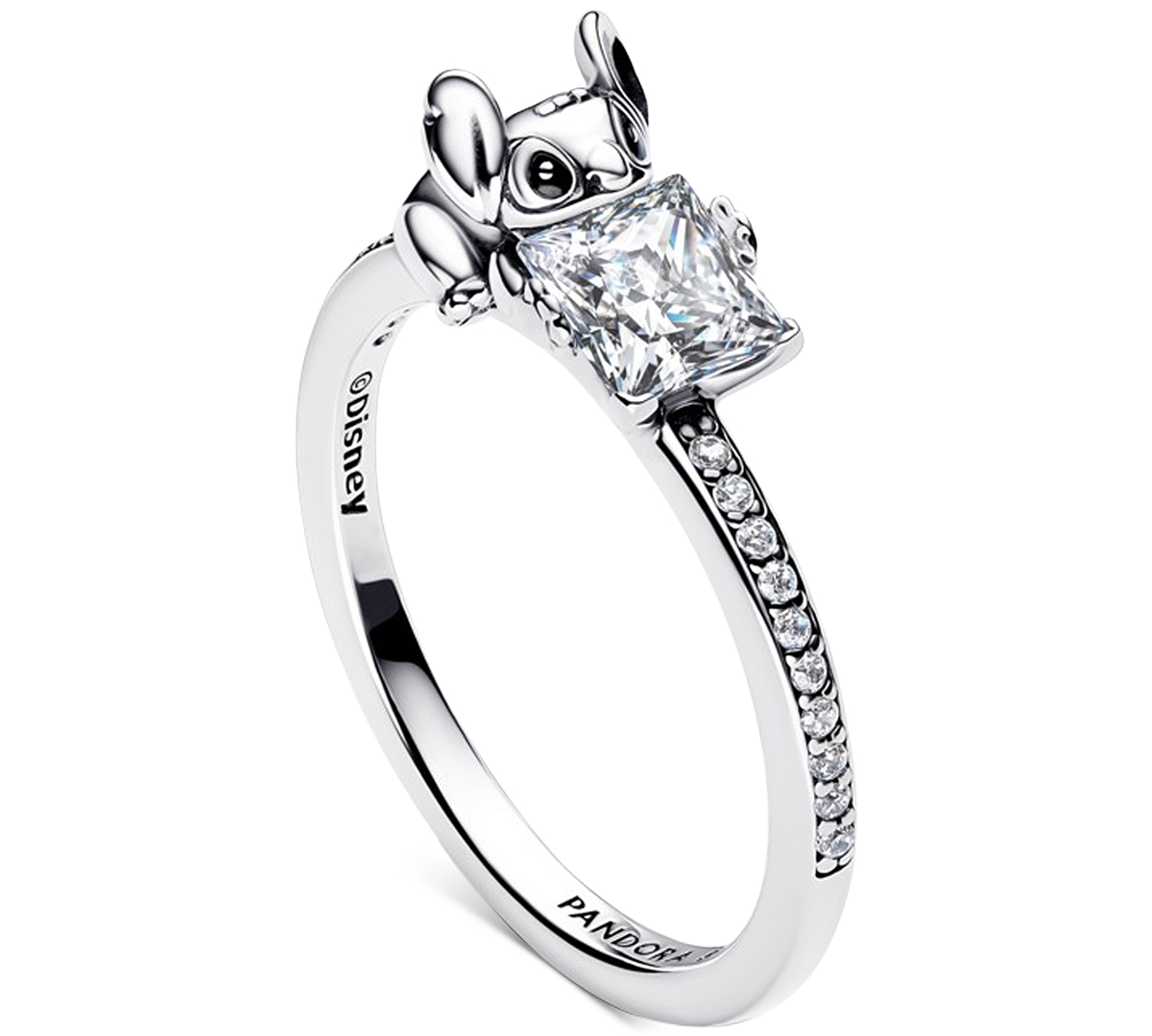 Pandora Disney Stitch Stone Ring In Silver