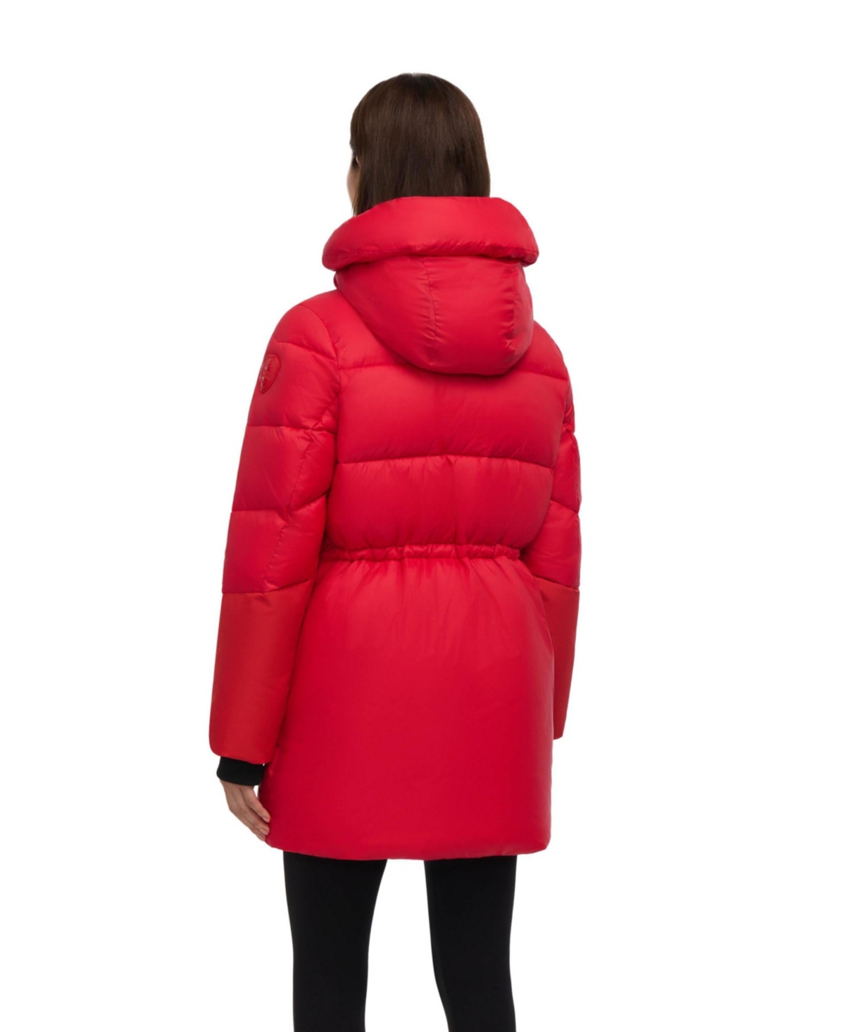 Pajar Heirani Mid-length Quilted Parka Puffer With Oversized Hood In Animal Print
