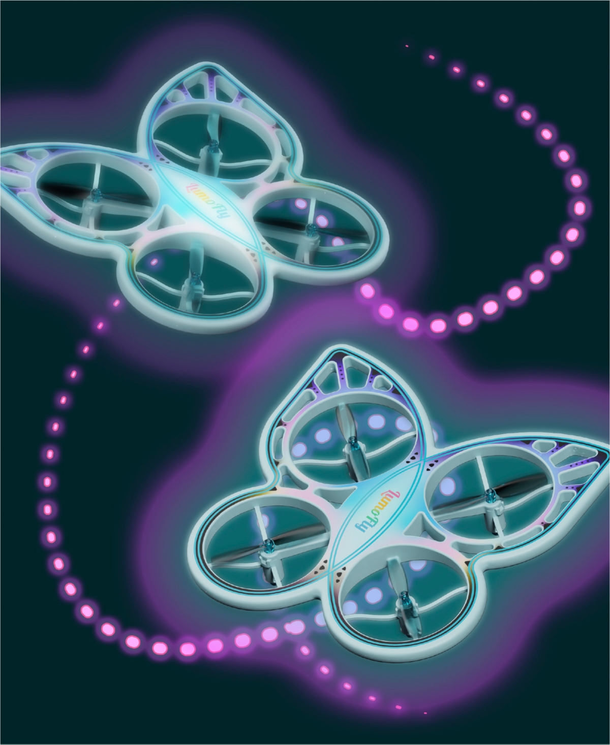 Sharper Image Lumofly Glowing Butterfly Stunt Drone