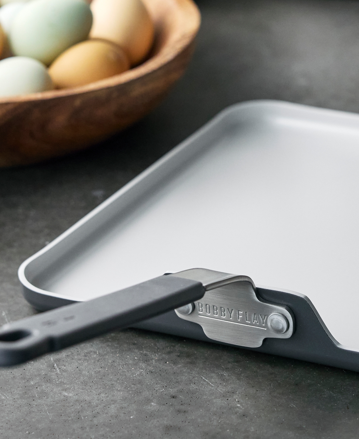 Greenpan Bobby Flay Ceramic Nonstick 11" Square Griddle In Gray
