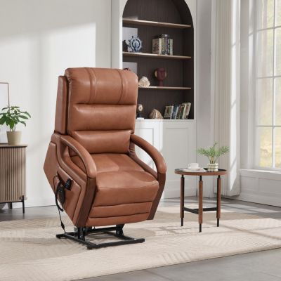 Lift Chair Dual Motor Infinite Position Recliners Up to 350 LBS with Solid Wood Armrests and Heat Massage
