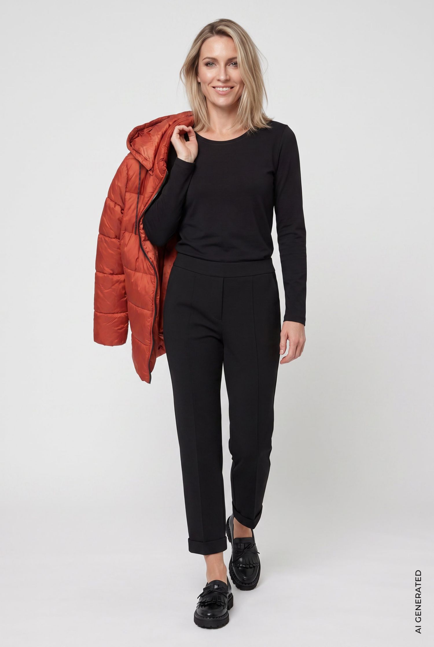 Women's Ponte Roma Knit Pull-On Pant