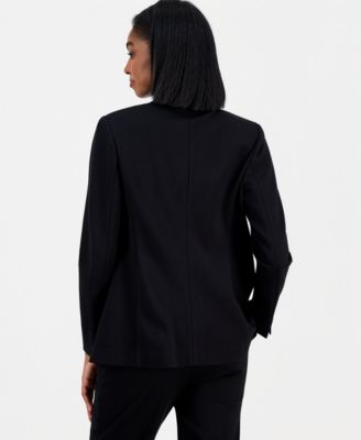 Women's Compression Notch-Collar Single Button Blazer