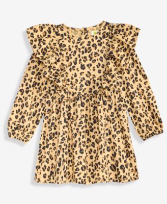 Epic Threads - Girls Toddler 2T-4T Leopard-Print Ruffle Dress