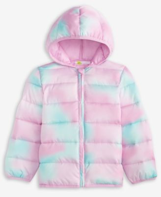 Epic Threads - Girls Toddler 2T-4T Cat Midweight Hooded Puffer Jacket