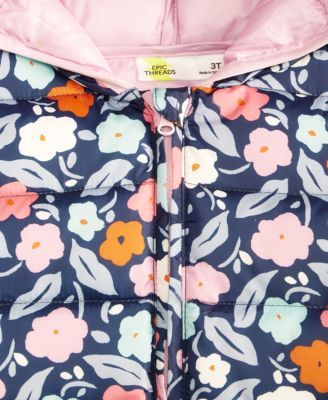Girls' Toddler 2T-4T Puffer Jacket, Macy's Exclusive
