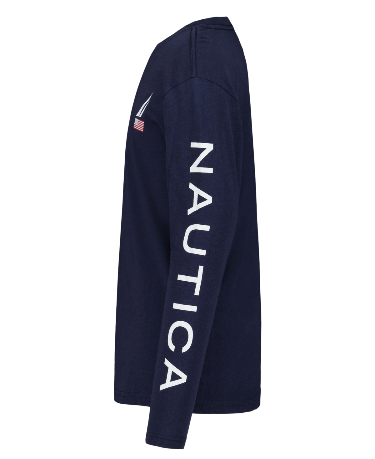 Nautica Toddler And Little Boys 2t-7 Usa J-class Printed Sleeve T-shirt In Blue