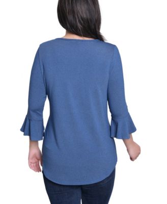 Women's 3/4 Bell Sleeve Pullover Top