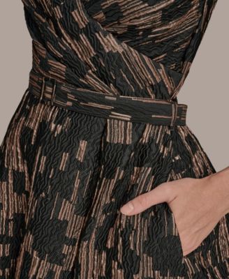 Women's Printed Fit and Flare Dress