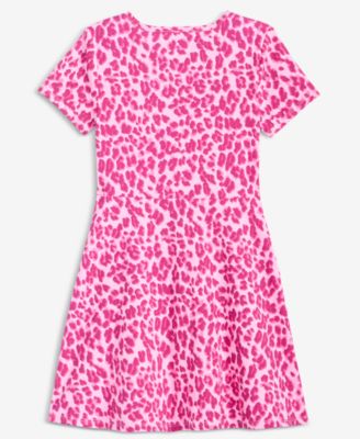 Girls' 5-20 Short-Sleeve Animal Print Dress, Macy's Exclusive