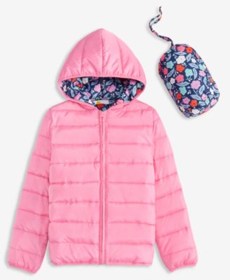 Epic Threads - Girls 5-20 Floral Print Packable Long-Sleeve Jacket