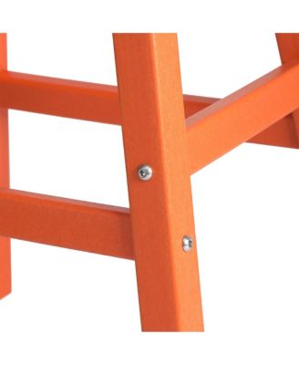 Outdoor Patio Adirondack Counter Height Stool Chair Set of 2