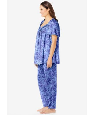 Plus Size Only Necessities Silky 2-Piece PJ Set
