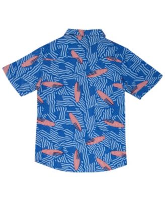 Boys Short-Sleeve Classic Woven Button Down Shirt