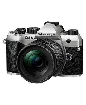 OM-5 Mark II Mirrorless Camera, Silver with M.Zuiko Digital ED 12-45mm f/4 PRO Lens