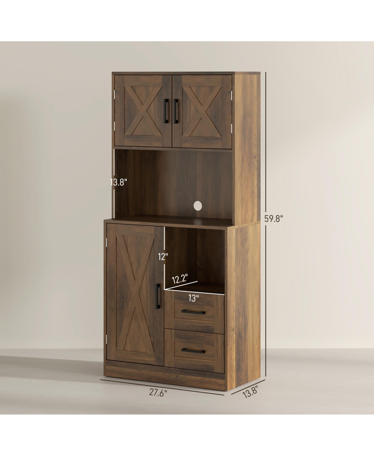 Slickblue Small Kitchen Durable Storage Cabinet with Efficient Space-Saving Design