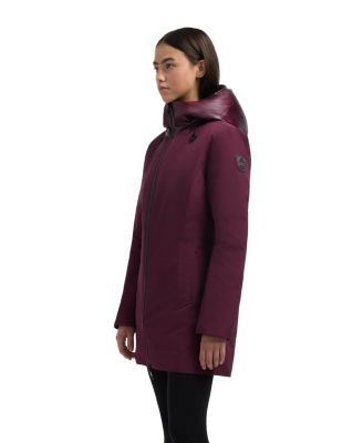 Women's Nova Mixed Media 3 in 1 Coat with Fixed Hood